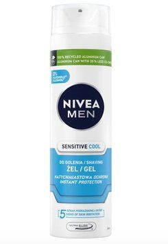 Гель для гоління NIVEA MEN Sensitive Cool, Для чутливої шкіри,, 200 ml 00000001947 фото