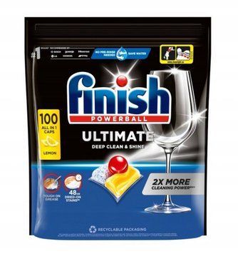Таблетки для посудомийної машини Finish Ultimate Allin1 Lemon, 100 шт. 00000002848 фото