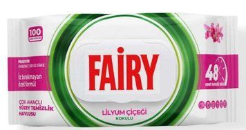 Вологі серветки для прибирання Fairy Lilyum Ciciegi, 100 шт. 00000003396 фото