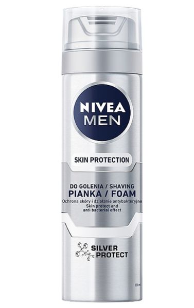 Піна для гоління NIVEA MEN Silver Protect, З іонами срібла, 200 ml 81371 фото