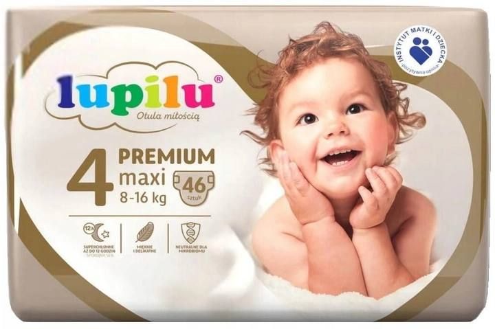 Підгузки Lupilu Premium Maxi, 4 (8-16 кг) 46 шт. RP023106 фото