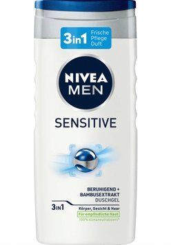 Гель для душу NIVEA Men Sensitive 3in1, Для чоловіків, 500 ml 24943690 фото