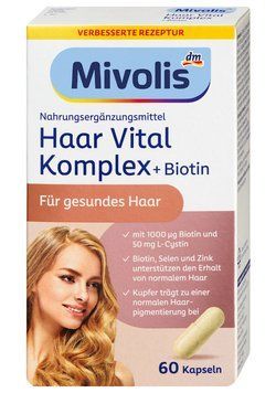 Комплекс Mivolis Hair Vital Complex, Вітаміни для волосся, 60 шт. 26 g 00000001331 фото