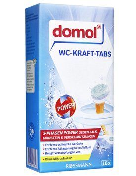 Таблетки для очищення унітазу domol, 16 шт. 00000002266 фото