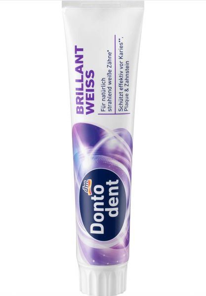 Зубна паста Dontodent Brillant Weiss, 125 ml 00000001146 фото