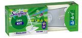 Набір швабра Swiffer + 4 серветок для сухого прибирання + 4 серветки для вологого прибирання, сіра 20130693 фото