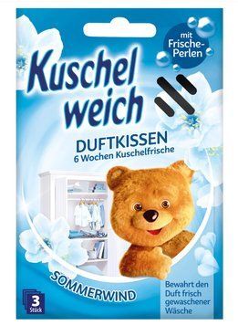 Ароматизоване саше до шафи Kuschelweich Sommerwind, 3шт 00000003766 фото