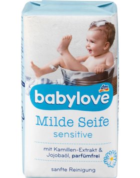 Дитяче тверде мило Babylove Sensitive, 100 g 00000000805 фото