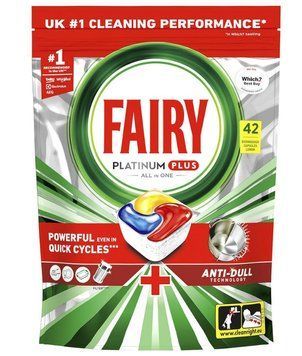 Таблетки для посудомийної машини Fairy Platinum Plus, Lemon, 42 шт. 00000003717 фото
