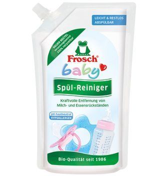 Засіб для ручного миття посуду Frosch Baby, Гіпоалергенний, Запаска, Для посуду немовлят, 500 ml 00000002867 фото