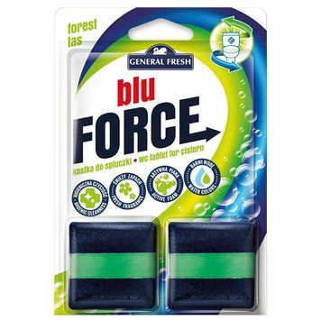 Змивний блок в бачок унітазу GENERAL FRESH, Зелена вода, 2 x 50 g 00888 фото