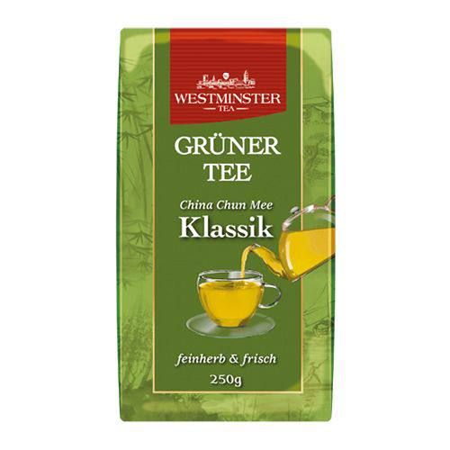 Чай листовий Westminster Grüner Tee China Chun Mee Klassik, Зелений, 250 g 213307 фото