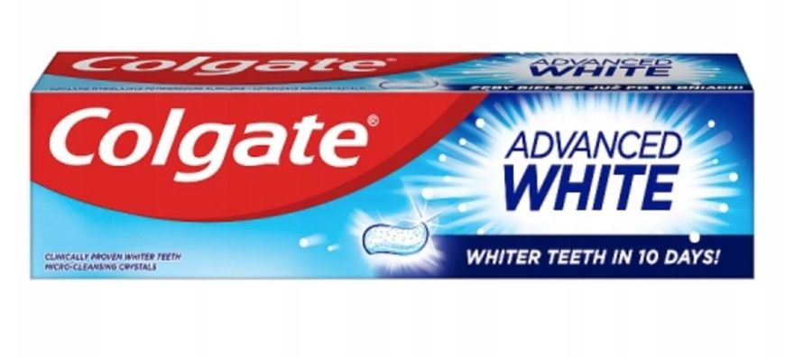 Зубна паста Colgate Advanced White, Комплексне відбілювання за 10 днів, 100 ml 00000001166 фото