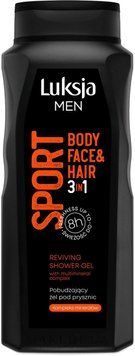 Гель для душу Luksja Men 3in1 Sport Reviving, 500 ml 00000002018 фото