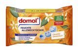 Серветки вологі для прибирання domol, Універсальні, Апельсин-грейпфрут, 50 шт. 00000003567 фото