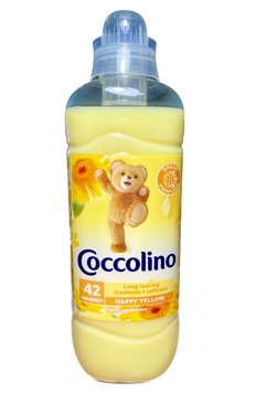 Кондиціонер для білизни Coccolino Happy Yellow, Аромат апельсину, жасмину та кедру, 42 прань,1050 ml 68560688 фото