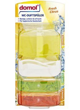 Туалетний блок гелевий domol Fresh Citrus, 3 вставки 00000002269 фото
