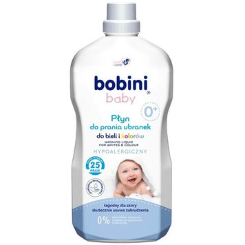 Гель для прання Bobini baby, Гіпоалергенний, Для білого та кольорового, 25 прань, 1,8 L 00000001520 фото