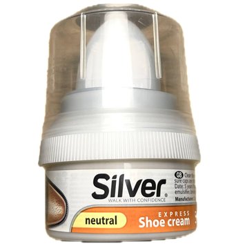 Крем-блиск для взуття з губкою Silver Neutral, Безколірний, 50 ml KS2001-03 фото