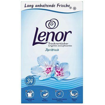 Ароматизовані серветки для сушильної машини Lenor Aprilfrisch, 34 шт. 00000002417 фото