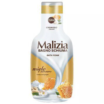 Гель-піна для ванни й душу Malizia Bagno Schiuma, Мед та імбир, 1000 ml 00000002669 фото