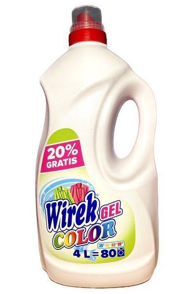 Гель для прання Wirek Color, Для кольорового, 80 прань, 4 L 00000000065 фото