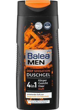 Гель для душу Balea Men Deep Sensation 4in1, Для чоловіків, 300 ml 00000001871 фото