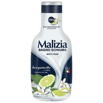 Гель-піна для ванни й душу Malizia Bagno Schiuma, Бергамот і шавлія, 1000 ml 00000002670 фото