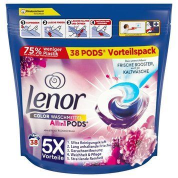 Капсули для прання Lenor Allin1 Amethyst Blutentraum, Для кольорового, 38 шт. 90441905 S725 фото