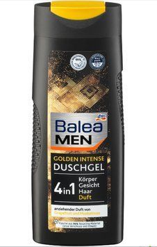 Гель для душу Balea Men Golden Intense 4in1, Для чоловіків, 300 ml 00000002221 фото