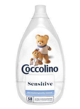 Концентрований кондиціонер для білизни Coccolino Sensitive, Гіпоалергенний, 58 прань, 870 ml 69986111 фото