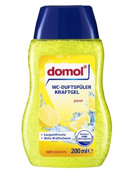 Гель з корзинкою для унітазу domol, Лимон, 200 ml 00000002370 фото