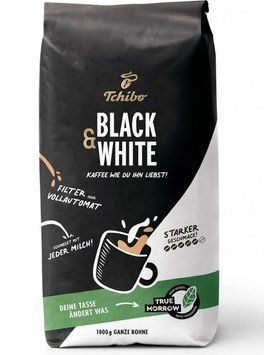 Кава в зернах Tchibo Black & White, Купаж арабіка/робуста, 1000 g 00000002971 фото