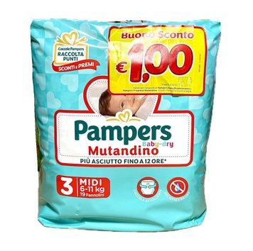 Трусики Pampers Baby-Dry Midi, 3 (6-11 кг) 19 шт. 91628881 фото