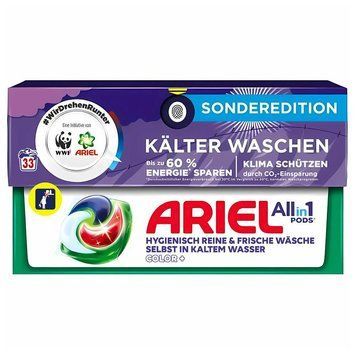 Капсули для прання Ariel Allin1 Pods Color +, Для кольорового, 33 шт. 00000002721 фото
