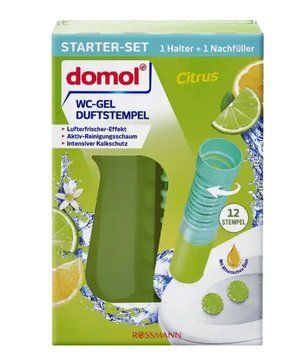 Ароматичні квіточки-гель для унітазу Domol Citrus, У шприці, 75 ml 00000003271 фото