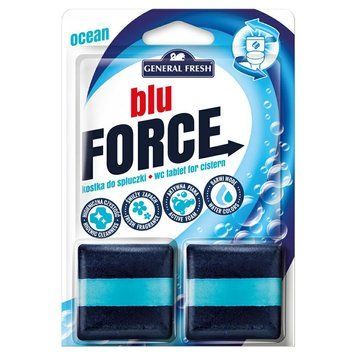 Змивний блок в бачок унітазу GENERAL FRESH, Синя вода, 2 x 50 g 02070 фото