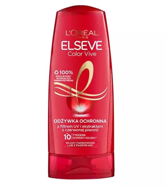 Кондиціонер L'Oreal Paris Elseve Color Vive,Для фарбованого волосся,З екстрактом півонії і UV,250 ml 00000001972 фото