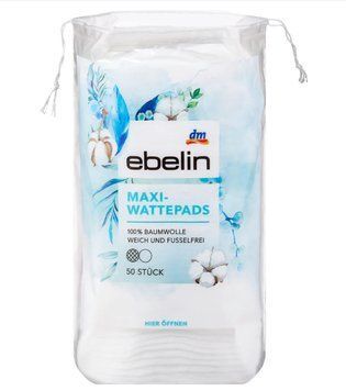 Ватні косметичні диски ebelin MAXI, 50 шт. 00000003624 фото