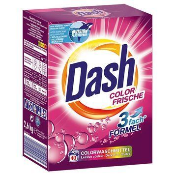 Порошок для прання Dash Color Frische, Для кольорового, 40 прань, 2,6 кг 00000001675 фото