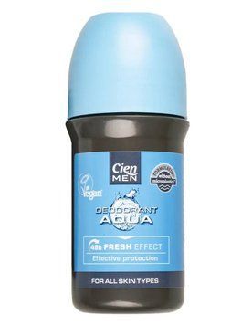 Дезодорант кульковий для чоловіків Cien Men, Aqua 48h Fresh Effect, 50 ml 00000002920 фото