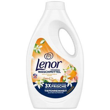 Гель для прання Lenor, Універсальний, Аромат квітів апельсина та персика, 25 прань, 1250 ml 00000002722 фото