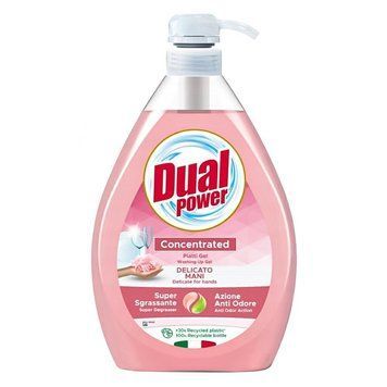 Засіб для ручного миття посуду Dual Power Delicate for hans, Ніжний до рук, 1000 ml 11614G фото