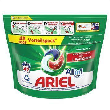 Капсули для прання Ariel Allin1 Pods Universal +, Універсальні, 49 шт. 90441018 S725 фото