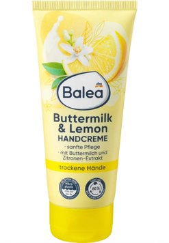 Крем для рук Balea HandCream Buttermilk & Lemon, Для сухих рук, Екстракт лимона та пантенол, 100 ml 00000000829 фото