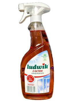 Засіб для миття вікон та дзеркал Ludwik, З оцтом, Грейфрут, 600 ml 00000001827 фото