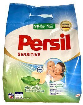 Порошок для прання Persil Sensitive, Універсальний, Гіпоалергенний, З Алоє Вера, 42 прань, 2,52 кг 00000000138 фото