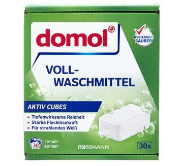 Таблетки для прання domol Aktiv Cubes, Для білого, 30 шт. 00000002675 фото