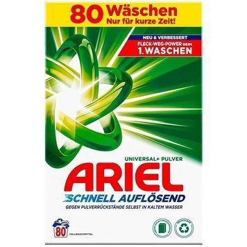 Порошок для прання ARIEL Universal + Pulver, Універсальний, 80 прань, 4800 g 00000002975 фото