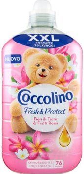 Кондиціонер для білизни концентрат Coccolino XXL Intense Fiori Di Tiare Rossi, 76 прань 1750ml 00000003248 фото
